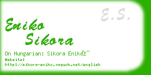 eniko sikora business card